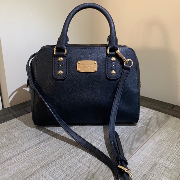 Michael Kors Saffiano Leather Small Satchel Purse - Picture 1 of 6